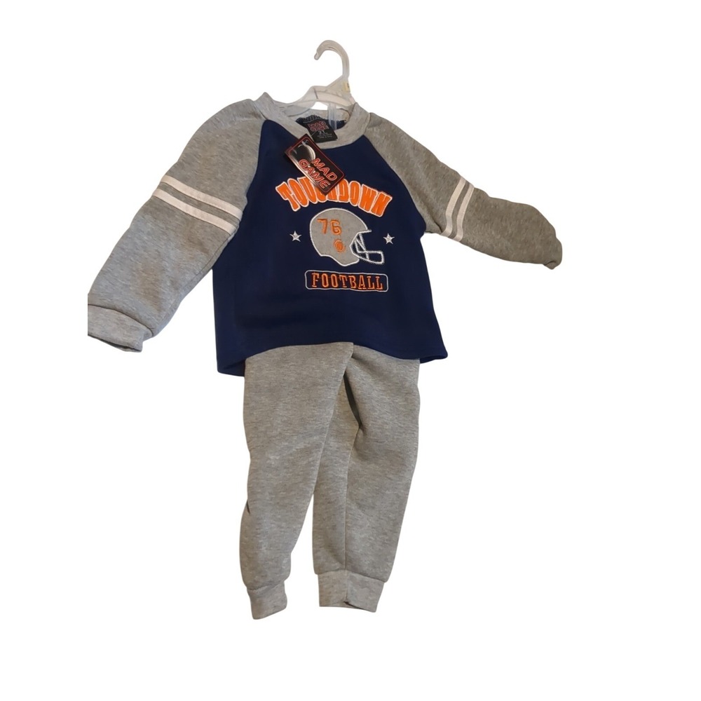NWT Mad Game 2 Piece Pant Set -‎ 24 Months, Featuring TOUCHDOWN FOOTBALL